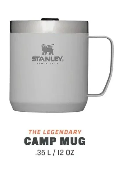 Stanley Klasik Paslanmaz Çelik Termos Kamp Bardak 0,35 lt Açık Gri