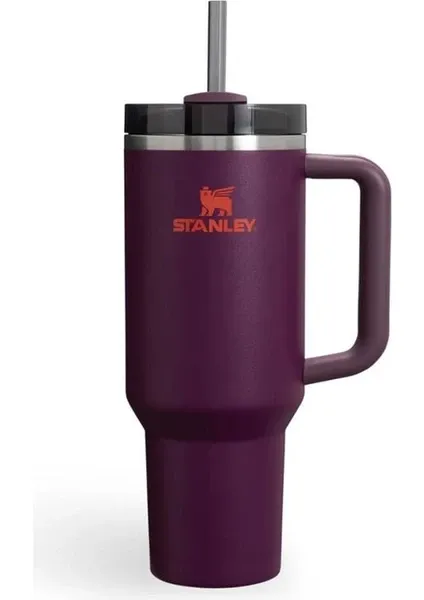 Stanley Quencher Pipetli Termos Bardak 1,18 lt Koyu Mor