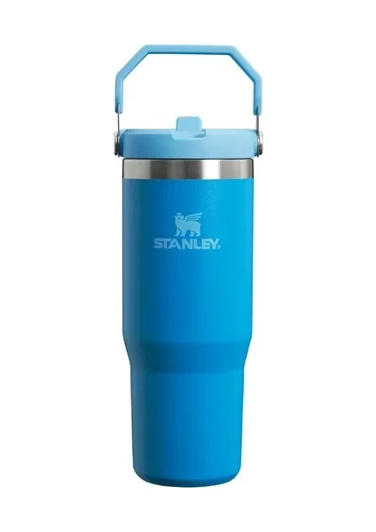Stanley The Iceflow Flip Straw 0.89 lt Pipetli Termos Bardak Azur Mavisi