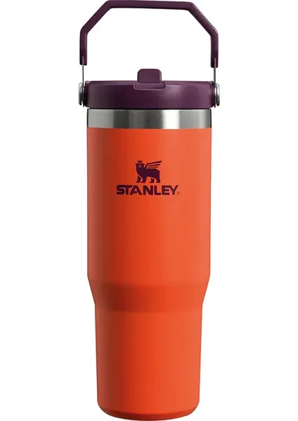 Stanley The Iceflow Flip Straw 0.89 lt Pipetli Termos Bardak Turuncu