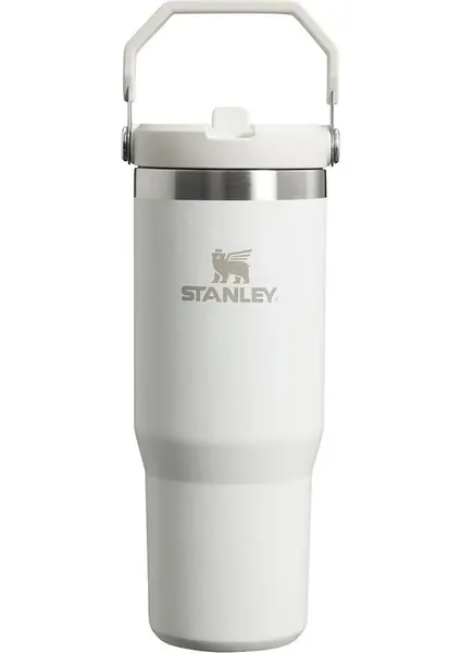Stanley The Iceflow Flip Straw 0.89 lt Pipetli Termos Bardak Beyaz