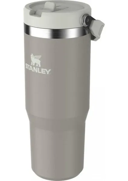 Stanley The Iceflow Flip Straw 0.89 lt Pipetli Termos Bardak Açık Gri