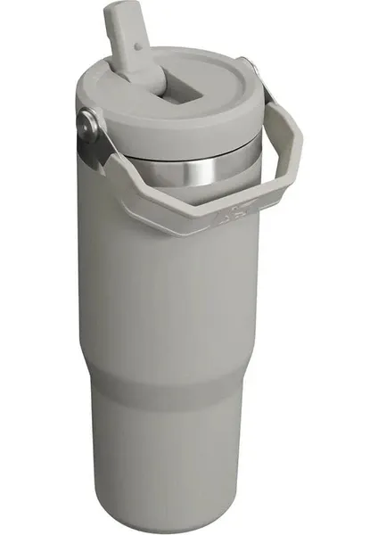 Stanley The Iceflow Flip Straw 0.89 lt Pipetli Termos Bardak Açık Gri