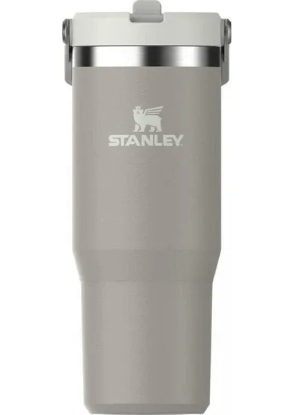 Stanley The Iceflow Flip Straw 0.89 lt Pipetli Termos Bardak Açık Gri