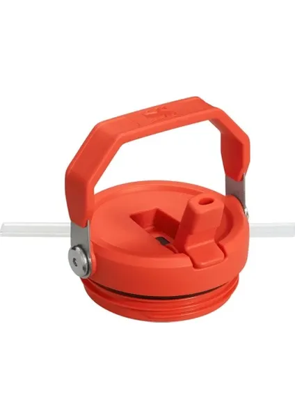 Stanley The Iceflow Flip Straw 0.89 lt Pipetli Termos Bardak Koyu Mor-Turuncu