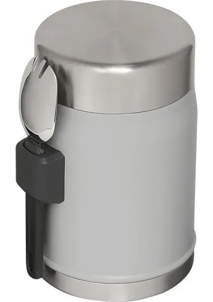 Stanley Legendary Klasik Vakumlu Paslanmaz Çelik Kaşıklı Yemek Termosu 0,40 lt Açık Gri