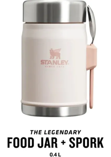 Stanley Legendary Klasik Vakumlu Paslanmaz Çelik Kaşıklı Yemek Termosu 0,40 lt Pembe
