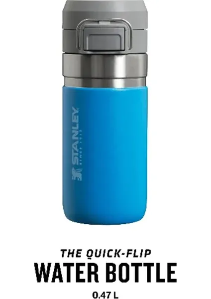 Stanley The Quick Flip Çelik Termos 0,47 lt Azur Mavisi