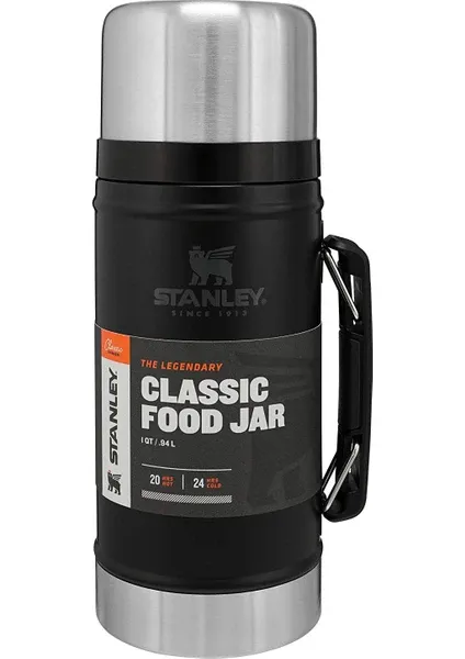 Stanley Legendary Klasik Vakumlu Paslanmaz Çelik Yemek Termosu 0,94 lt Siyah