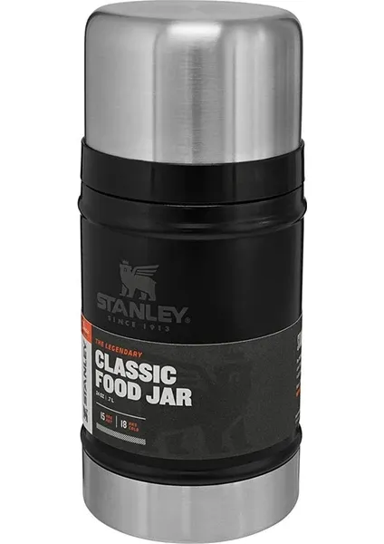 Stanley Legendary Klasik Vakumlu Paslanmaz Çelik Yemek Termosu 0,7 lt Siyah