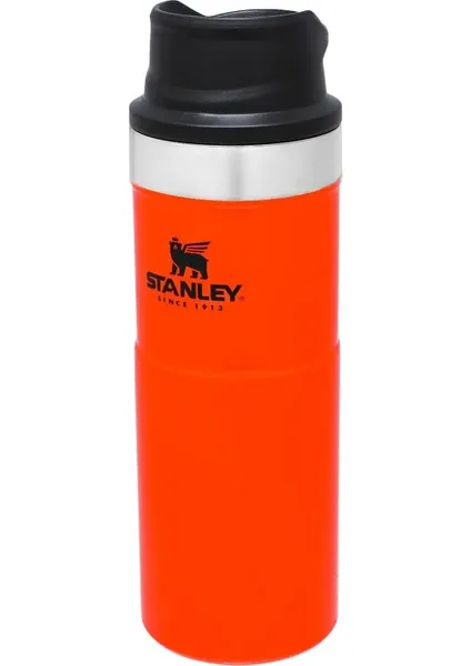 Stanley Klasik Trigger-action Termos Bardak 0,47 lt Turuncu