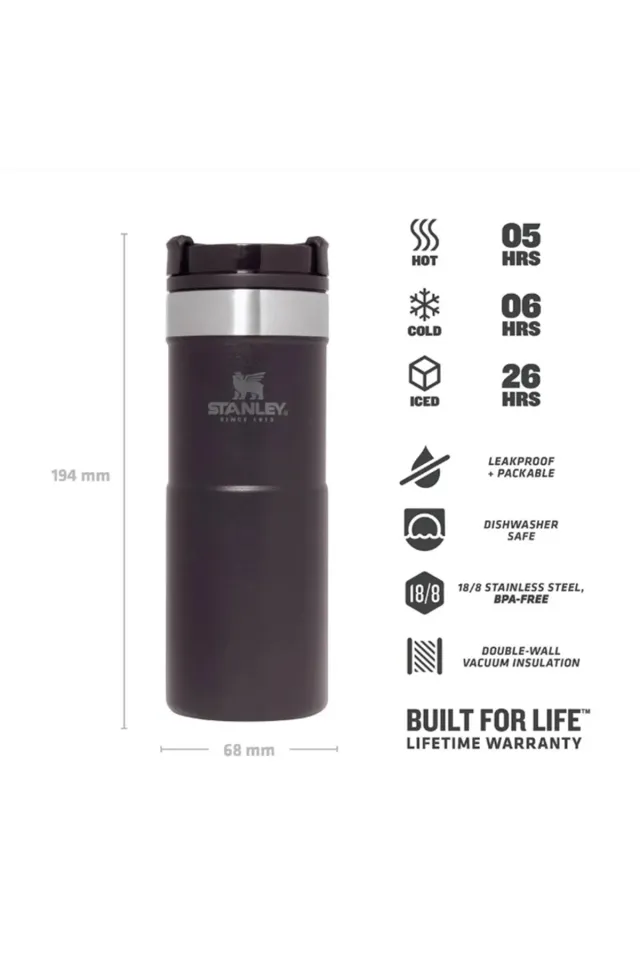 Stanley Klasik Neverleak Termos Bardak 0,35 lt  Siyah