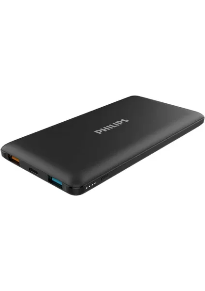 Philips DLP1010C/00 10.000MAH Power Bank, Pd, Qc, 18W, Type-C ve 2x Usb-A Bağlantı, Siyah