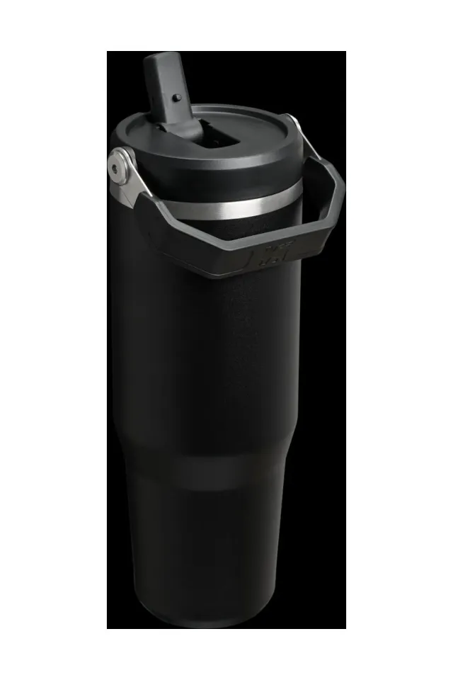 Stanley The Iceflow Flip Straw 0.89 lt Pipetli Termos Bardak Siyah 2.0