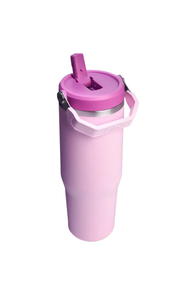 Stanley The Iceflow Flip Straw 0.89 lt Pipetli Termos Bardak Kiraz Çiçeği