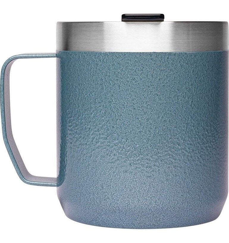 Klasik Paslanmaz Çelik Termos Kamp Bardak 0.35 LT Açık Mavi