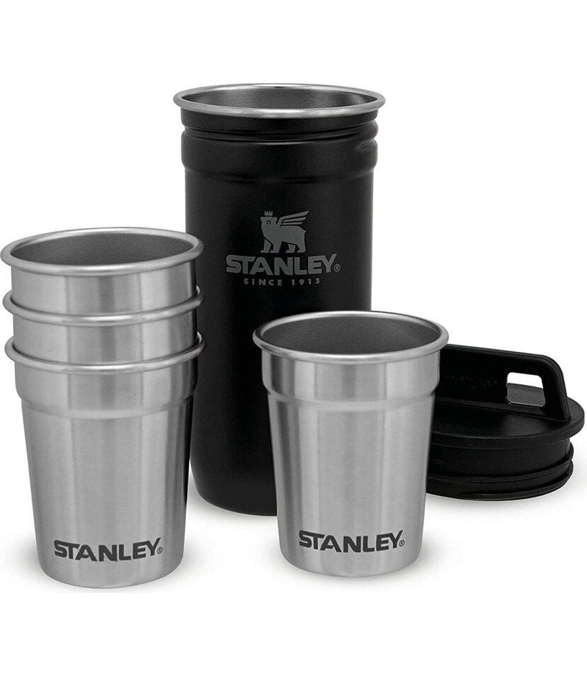 Adventure Çelik Shot Bardak ve Matara Set Siyah