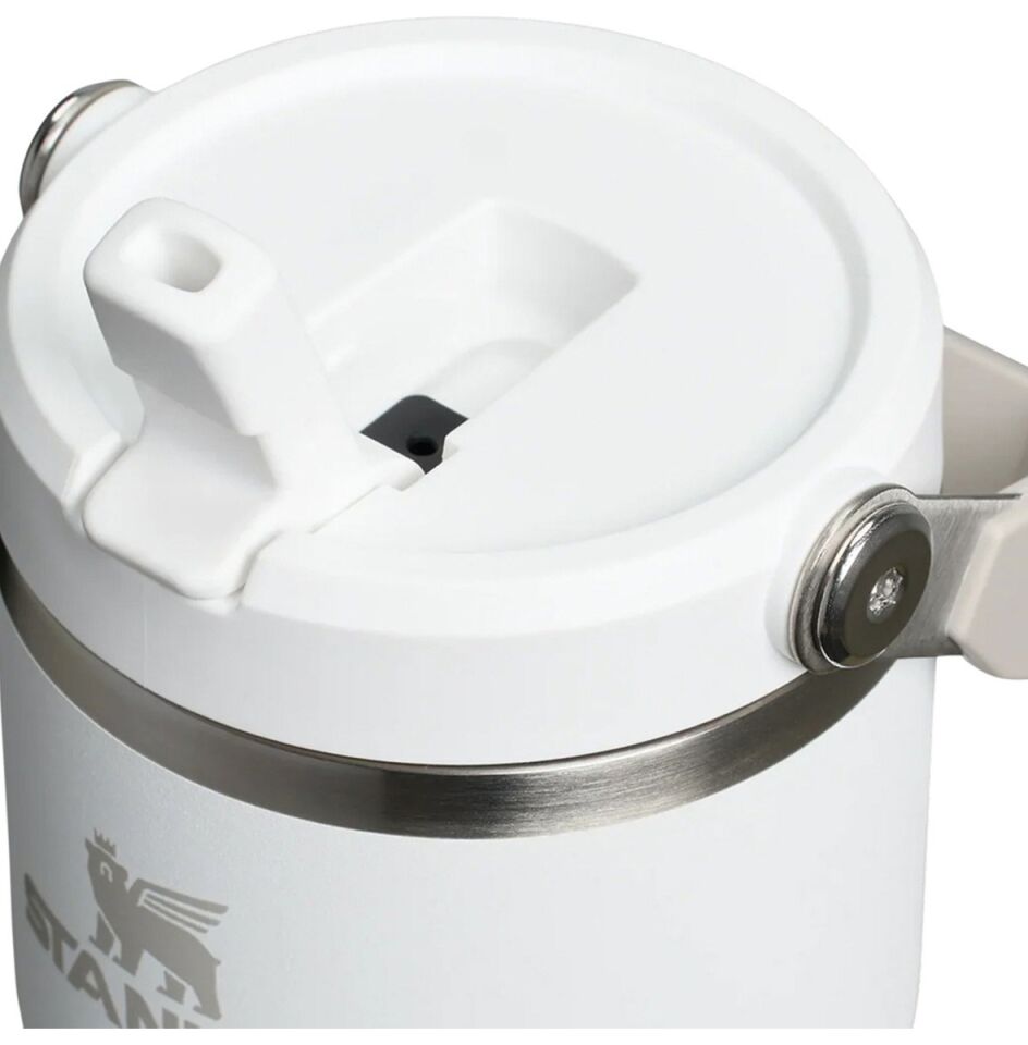 The Iceflow Flip Straw Pipetli Termos Bardak 0,60 LT Beyaz