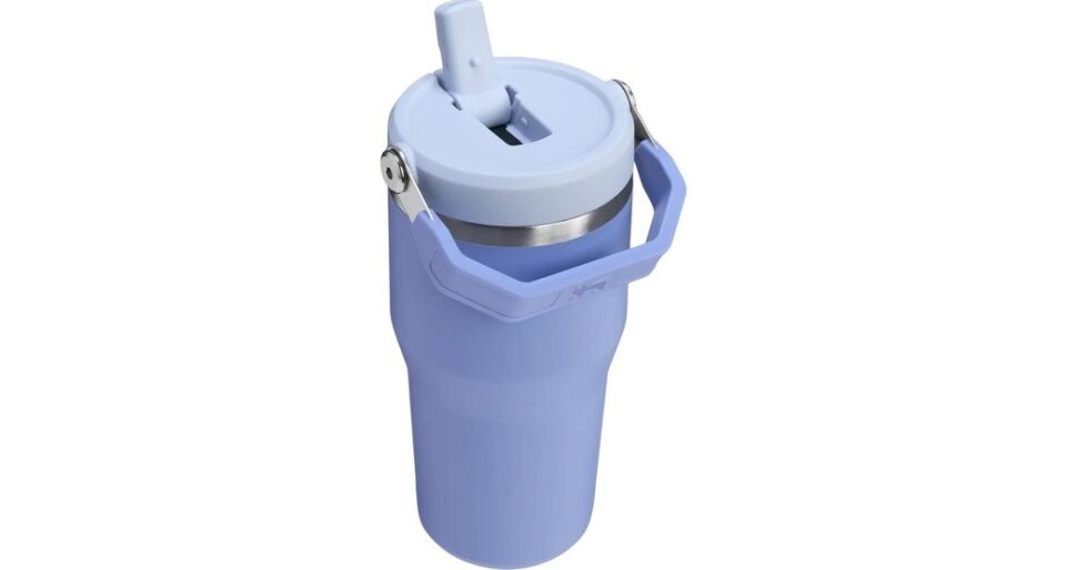 The Iceflow Flip Straw Pipetli Termos Bardak 0,60 LT Lila