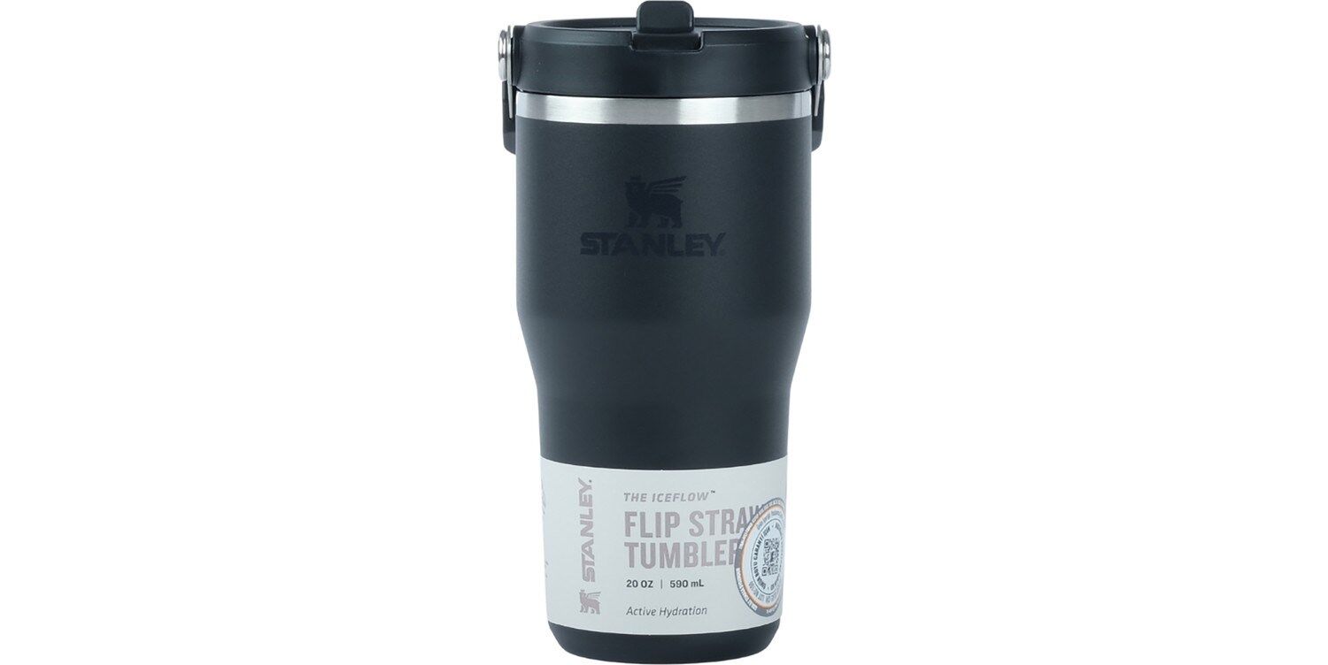 The Iceflow Flip Straw Siyah Termos 0,6l Siyah