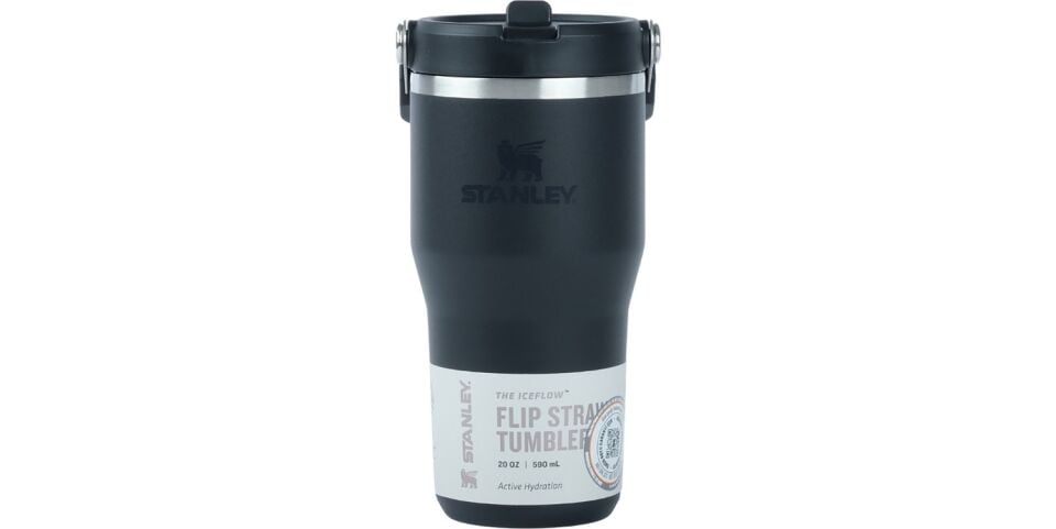 The Iceflow Flip Straw Siyah Termos 0,6l Siyah