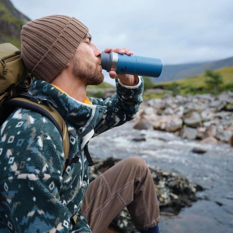 Klasik Trigger-Action Termos Bardak 0.35 Lt Mavi