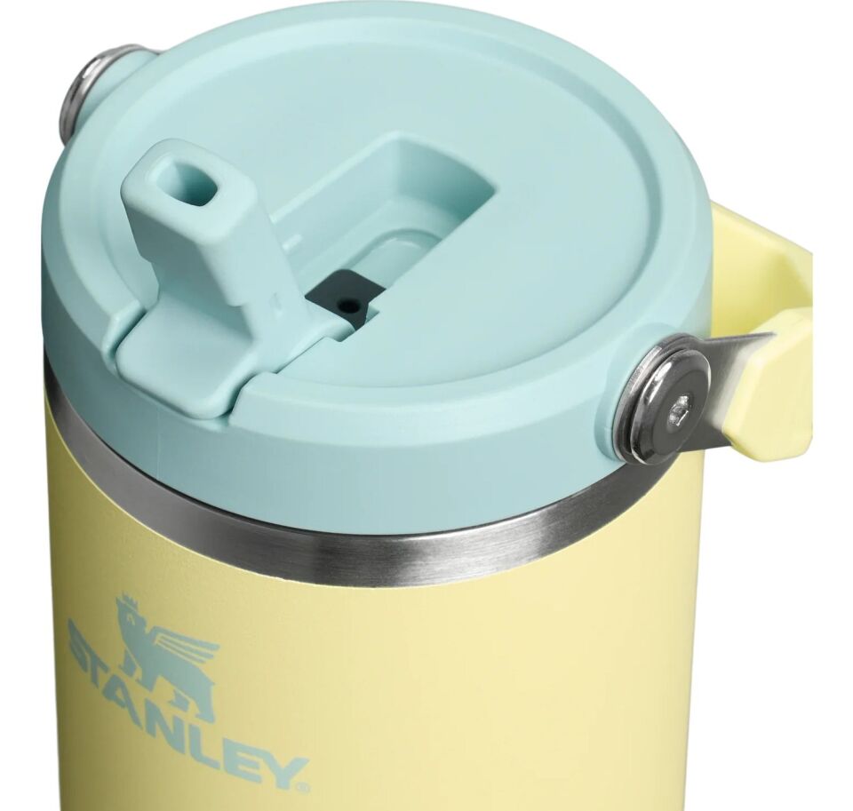 The Iceflow Flip Straw Pipetli Termos Bardak 0,89 Lt  Pomelo Sarı