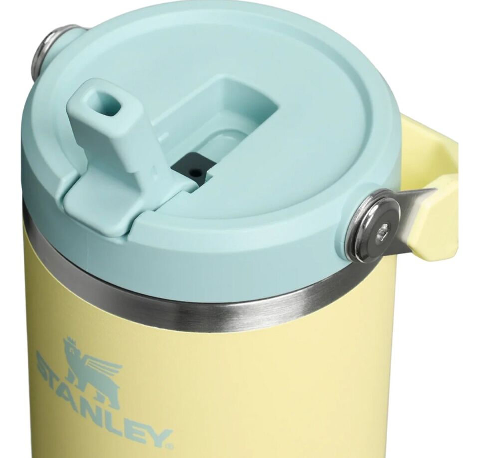 The Iceflow Flip Straw Pipetli Termos Bardak 0,89 Lt  Pomelo Sarı