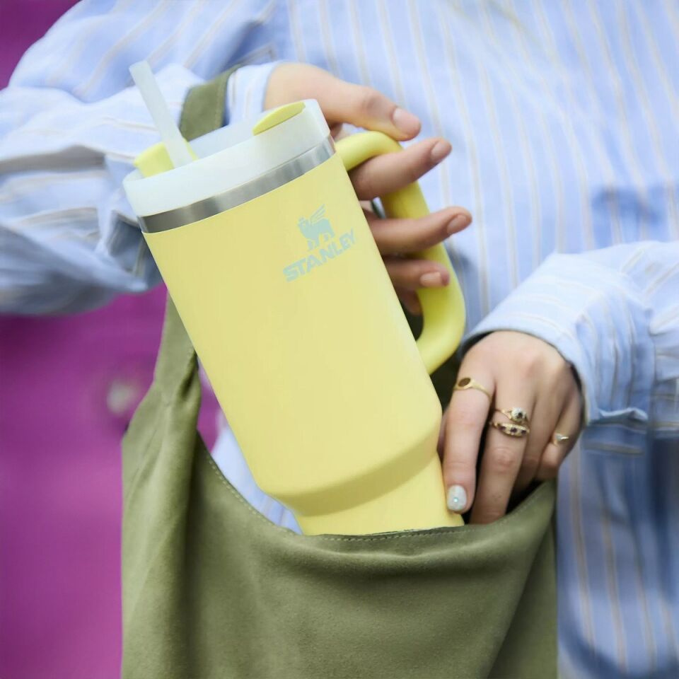 Quencher Pipetli Termos Bardak 1.18 Lt  Pomelo Sarı