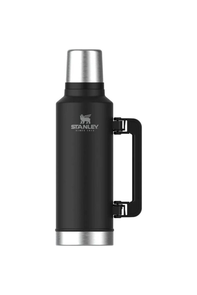 Klasik Vakumlu Paslanmaz Çelik 1.9L Unisex Siyah Termos